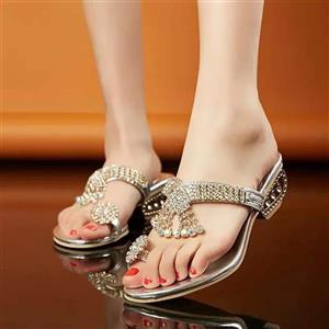 Girllike Women's Toe Ring Summer Beach Party Get Together School Carnival Casual Evening Slipper Sandals 