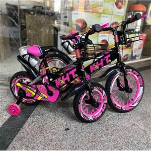 دوچرخه سایز 12 KHT رینگ آلومینیوم سبد دار و قمقمه دار(پس کرایه)