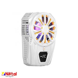 فن خنک کننده رادیاتوری گوشی مدل XO SL-02 دارای نورهای RGB و نمایشگر دیجیتال