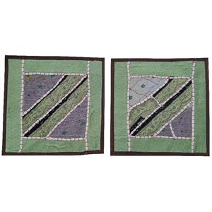 وسط میزی کوچک عسلی کد SER50 سرمه دوزی ظریف و زیبا  آستردار بسته 2 عددی