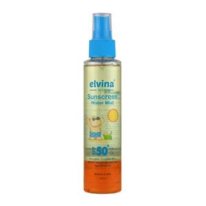 اسپری ضد آفتاب کودک بدون رنگ الوینا SPF 50 مدل Water Mist ‌مناسب انواع پوست حجم 150 میلی‌لیتر