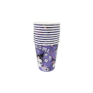 لیوان یکبار مصرف مدل کرومی کد KuromiGlass2 مجموعه 10 عددی