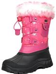 DREAM PAIRS Little Kid Ksnow Fuchsia Isulated Waterproof Snow Boots - 3 M US Little Kid