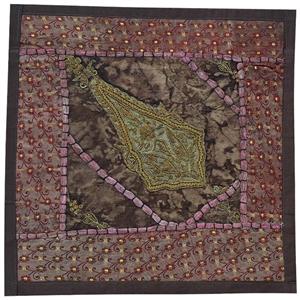وسط میزی کوچک عسلی کد SER90 سرمه دوزی ظریف و زیبا  آستردار 