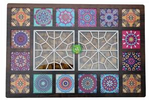 آجیل چهارمغز جعبه کادویی چوبی پلاس - وزن: 2000 گرم