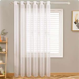 پرده مدل پانچی حریر ساده سایز 300x280 سانتیمتر 