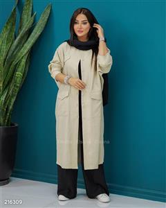 مانتو مدل مهرنوش کد 2163 آبی نفتی سایز 1