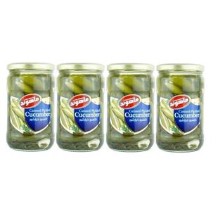 خیارشور ویژه نمکی ماهوند - 660 گرم مجموعه چهار عددی