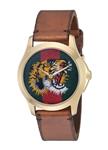 Gucci Quartz Gold and Leather Casual Two-Tone Men's Watch(Model: YA126497)