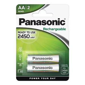 باتری قلمی قابل شارژ پاناسونیک مدل 2450mAh بسته دو عددی