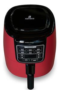هواپز سرخکن بدون روغن چندکاره دیجیتالی ۴ نفره کاراجا مدل Köz XL رنگ اناری