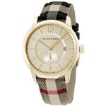 Burberry Gold Dial Stainless Steel Textile Multi Quartz Ladies Watch BU10001