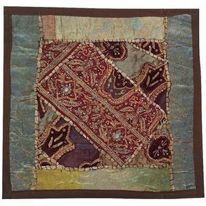 وسط میزی کوچک عسلی کد SER۱۱۸ سرمه دوزی ظریف و زیبا  آستردار