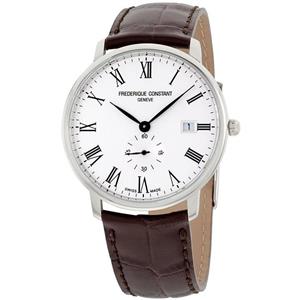 Frederique Constant Slimline Quartz Movement White Dial Men's Watch FC-245WR5S6DBR