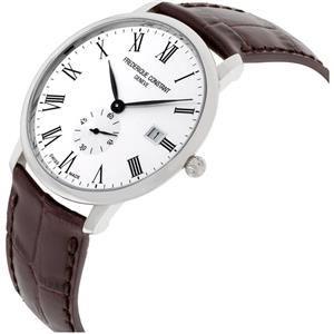 Frederique Constant Slimline Quartz Movement White Dial Men's Watch FC-245WR5S6DBR