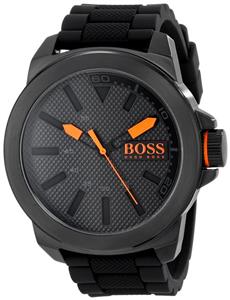 HUGO BOSS Orange Men's 1513004 New York Black Stainless Steel Watch 