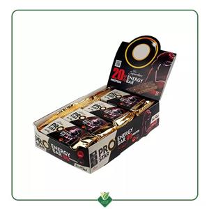انرژی بار ویژه 22درصد پروتئین(حاوی پروتئین شیر ، دانه چیا ) پرواستار 45 گرم .یک جعبه 12 عدد می باشد.