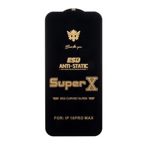 گلس Super X آنتی استاتیک OG آیفون iPhone 16 Pro Max