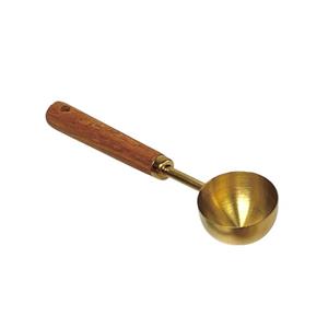 پیمانه دسته چوبی طلایی گرد متوسط