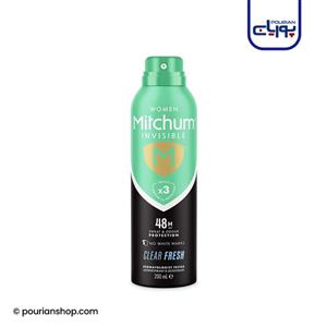 اسپری ضد تعریق زنانه میچام مدل clear fresh حجم 200 میلی لیتر