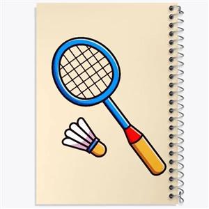 دفتر نقاشی 100 برگ خندالو طرح بدمینتون