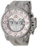 Invicta Men's I- I-Force Stainless Steel Quartz Watch with Silicone Strap, Silver, 24 (Model: 25278)