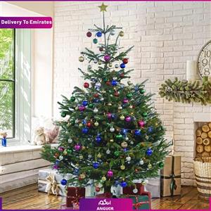 درخت کریسمس بزرگ همراه تزئینات (تحویل در امارات) 