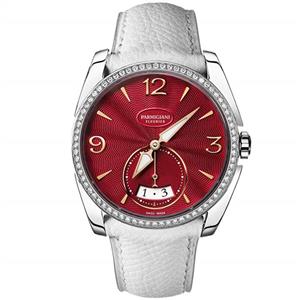 Parmigiani Women's Tonda Metropolitaine Diamond 33.10mm Leather Band Automatic Watch PFC273-0060900-HE2421 