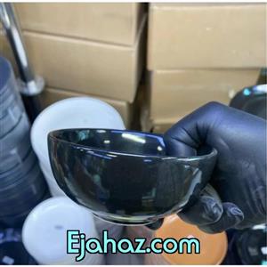 پیاله استون ور مشکی براق بن سای 6 عددی