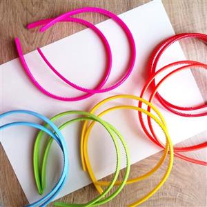 تل سر زنانه پلاستیکی رنگ های جیغ