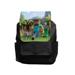 کوله پشتی مدل ماینکرافت کد Minecraft 1 به همراه جامدادی مجموعه 2 عددی
