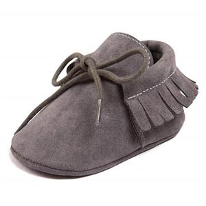 Baby Boys Girls Moccasins Soft Sole Tassels Prewalker Anti-Slip Shoes