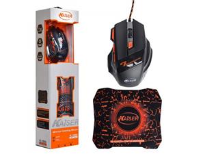 ماوس گیمینگ کایزر مدل K-1000 به همراه ماوس پد