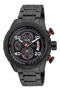 Invicta Men's Aviator Quartz Watch with Stainless Steel Strap, Gray, 24 (Model: 28155) 