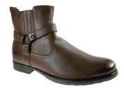 Polar Fox Men's 686 Round Toe Ankle High Riding Boots