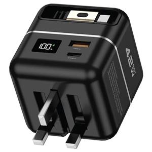 شارژر گرین‌ لاین سری Premium GaN  توان ۴5 وات به همراه پاوربانک ۵۰۰۰ میلی‌آمپر