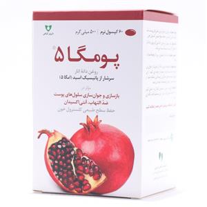 کپسول پومگا 5 وشا دارو(60 عددی)