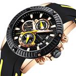 Men Business Watch, MINI FOCUS Quartz Chronograph Watches (Exquisite Dial, Alloy Case), Silicon Band Strap Casual Wristwatch for Men Gift