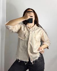 شومیز زنانه دو جیب الیزه  مدل 9087