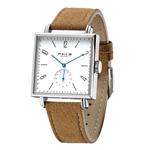 FEICE Unisex Square Watch Men's Bauhaus Automatic Watch Mechanical Watches Analog Wristwatch -Sapphire Mirror -34mm Case (FM301)