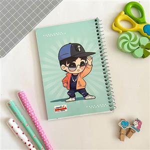 دفترچه یادداشت 1/8 پسرانه یکشین