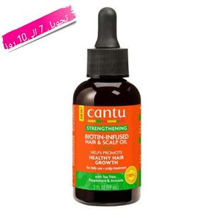 روغن تقویت کننده و ضد ریزش کنتو Cantu مدل Biotin Infused Hair And Scalp Oil حجم 59 میل