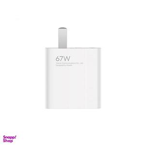 شارژر دیواری سه پین 67 وات شیائومی همراه با کابل