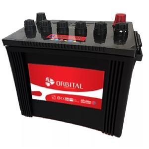 باتری اسیدی خودرو سپاهان باطری مدل پایه بلند و قطب مخالف اوربیتال وان 60 آمپر 