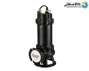 لجن‌کش خردکن‌دار صنعتی استریم SWQCN150-15-11 | پمپ فاضلاب 6 اینچ | 15 اسب | هد 15 متر | دبی 150 m³/h