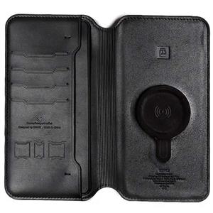 پاوربانک وایرلس 15 وات 10000 و کیف پول چرمی ژوس ZS-PB-037