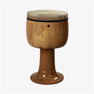 تنبک حرفه ای برند وحید عباسی چوب گردو ابلق دهانه 27.5