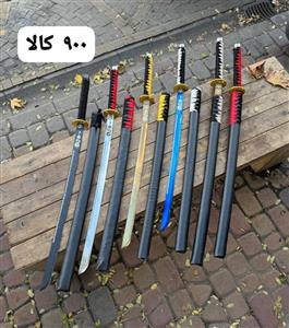 شمشیر یک متری کاتانای سامورایی طول کار ۱۰۰ سانت