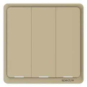 کلید روشنایی هوشمند metis – سه پل – Tuya – WiFi – L N – شامپاینی