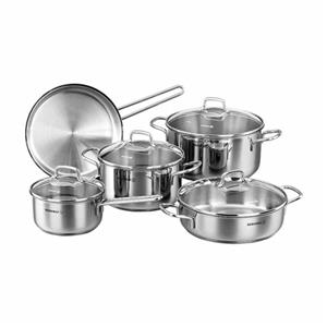 سرویس قابلمه تابه استیل 9 پارچه کرکماز طرح Perla کد A1609